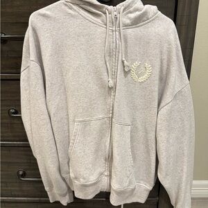 Set!!! hoodie and warm up! PINK Victoria's Secret Cream